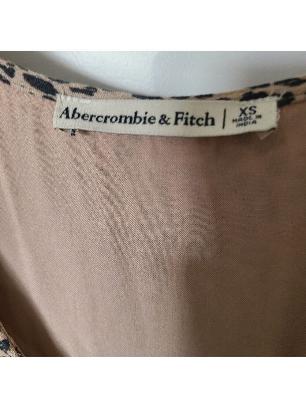ABERCROMBIE AND FITCH Cheetah Print Short Sleeve Mini Dress Size XS - Picture 4 of 10